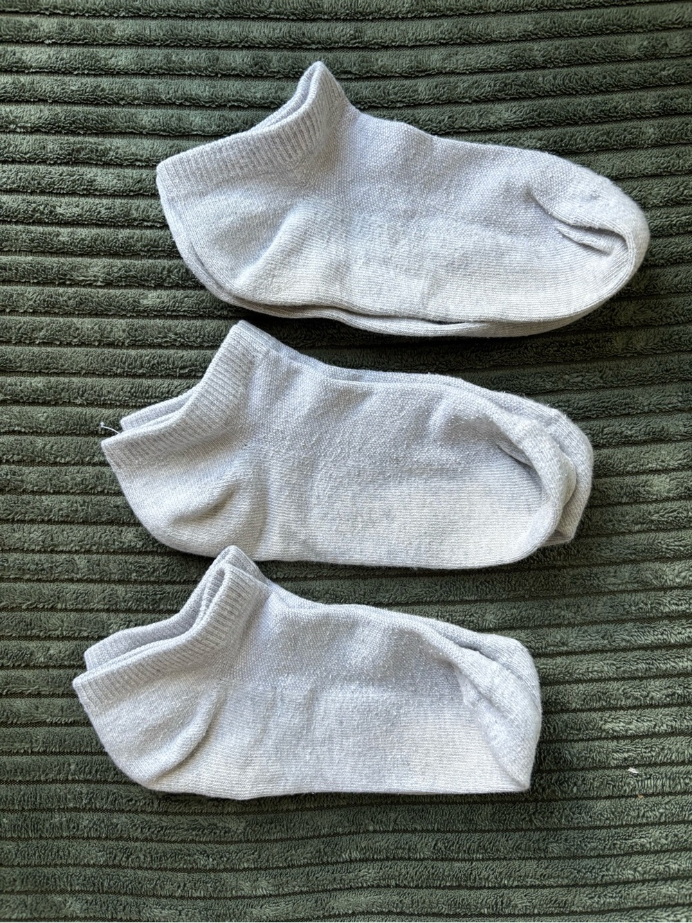 J. Crew Women's Low-Cut Socks in Light Gray - 3 Pack